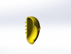 rokenbok elliptischen end-Rutsche engineering Vorbau 3d print model - Mito3D