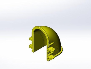 rokenbok quart de tour la goulotte l'ingénierie tige 3d print model - Mito3D