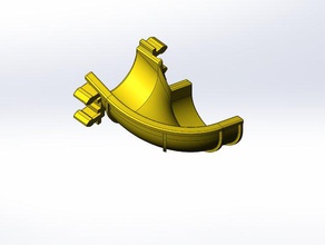 rokenbok angle de la goulotte droite l'ingénierie tige 3d print model - Mito3D