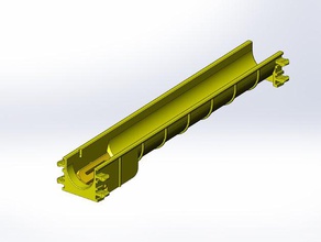 rokenbok droite de la goulotte l'ingénierie tige 3d print model - Mito3D
