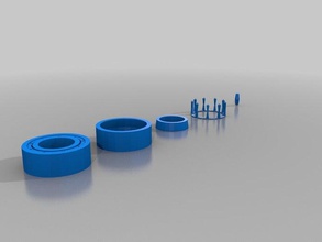 moyeu fendu de roulements à rouleaux coniques d'autres 3d print model - Mito3D