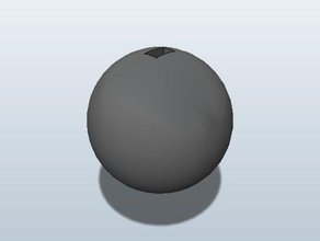 dodge chargerchrysler 300 shifter knob sphere automotive 3d print model - Mito3D