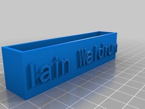 iw business-card-Inhaber office angepasst 3d print model - Mito3D