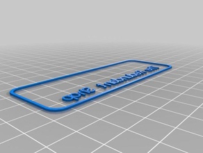 watson lees name-tag Zeichen logos angepasst 3d print model - Mito3D