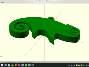 geeko Anahtarlık diğer linux SUSE Linux 3d print model - Mito3D