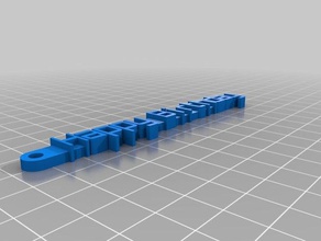 feliz cumpleaños mensaje de llavero organización personalizado 3d print model - Mito3D