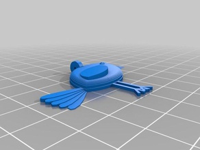 les oiseaux de boucle d'oreille accessoires personnalisé 3d print model - Mito3D