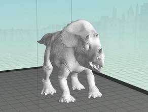 baby triceratops model sculptures dinosaur 3d print model - Mito3D