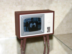 tv picture frame model furniture photo retro rotary switch television 3d print model - Mito3D