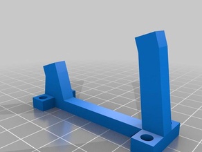 smart lcd holder wooden frame prusa i3 3d printer parts mount 3d print model - Mito3D