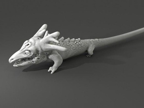 lagarto esculturas 3d print model - Mito3D