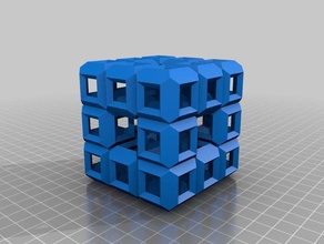 fractale geometrienv5 matematik sanat küp kübik menger 3d print model - Mito3D