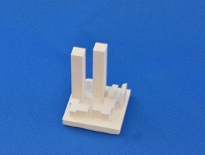 world trade center, il modello mini 3d la stampante parti robbinsvillehighschool 3d print model - Mito3D