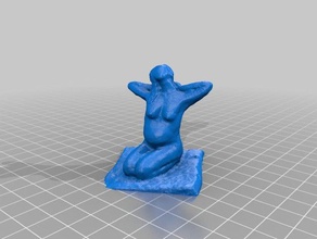 mulher grávida esculturas argila 3d print model - Mito3D