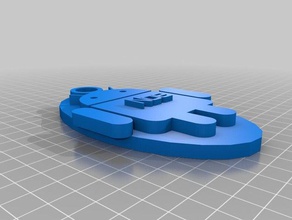 mon personnalisés keychain3 porte-clés 3d print model - Mito3D