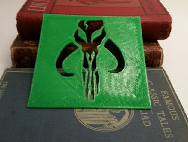 boba fett mandaloriane mythosaur logo oggetti di scena star wars 3D print model - Mito3D