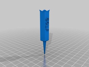 my customized golf tee design 4 sport outdoors 3d print model - Mito3D