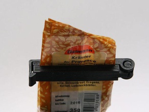 borsa clip pla compatibile cucina pranzo frigorifero cerniera comune 3d print model - Mito3D