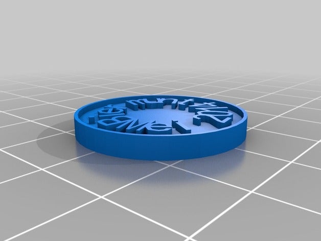 il mio personalizzati moneta chip le monete badge 3D print model - Mito3D