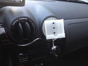 iphone 4s car holder mobile ball mount 3d print model - Mito3D