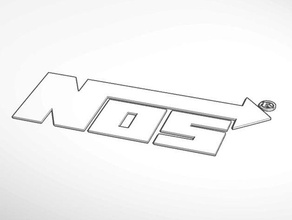 nos logo signs logos gas risa laughing nitro nitrous oxide protossido di azoto xido nitrgeno 3d print model - Mito3D