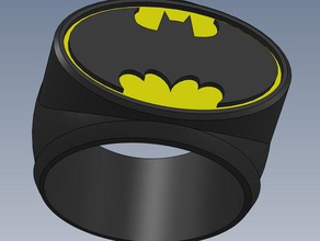 batman ring Requisiten comics comic-Bücher dc 3d print model - Mito3D