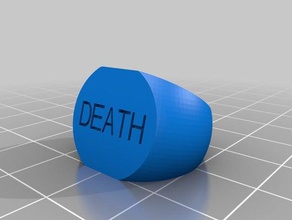 morte anello anelli personalizzato 3d print model - Mito3D