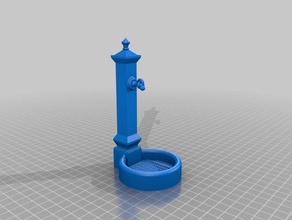fountain model furniture 3d second life supportless 3d print model - Mito3D