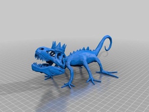 rex lagarto criaturas 3d print model - Mito3D