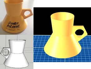 three mile island mug kitchen dining 3d cooling cup nuclear power printer tower 3d print model - Mito3D