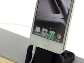 iphone5 muelle tornillo de abajo auriculares compatibles móvil el cable ipone5 un rayo monte usb 3d print model - Mito3D
