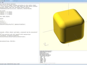 fullyroundedcube openscad-Modul andere Fase 3d print model - Mito3D