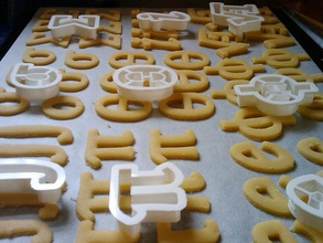 maths cookie cutter set kitchen dining 3d food household openscad parametric toy useful 3d print model - Mito3D