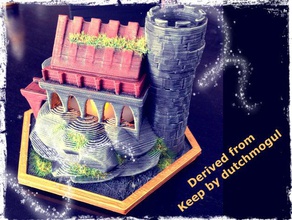 keep hollow toys games 3d castle led light miniature model ornament tea-light tealight 3d print model - Mito3D