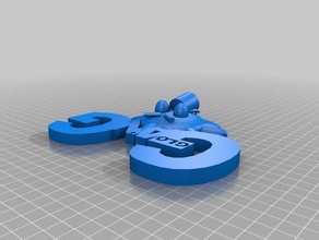 sole portachiavi logo i segni loghi del mouse squadra siscl 3d print model - Mito3D