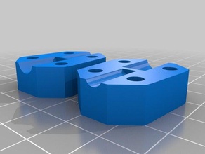 özelleştirilmiş parametrik şaft kaplin benim 3d yazıcı parçaları 3d print model - Mito3D