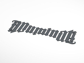 illuminati logo signs logos ambigram ambigramma angeli demoni dan brown 3d print model - Mito3D