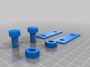 plantilla de perno placas 3d impresión 3d print model - Mito3D