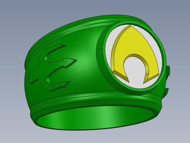 aquaman anillo props 3D print model - Mito3D