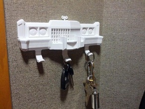 caddyrack vehicles 1972 3d cadillac eldorado hook key keys shelf 3d print model - Mito3D