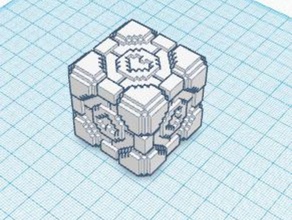 companion cube 3d printing mbasummer 3d print model - Mito3D