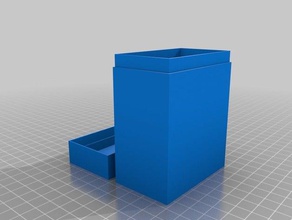 my customized mtg deck box 60 cards games 3d print model - Mito3D