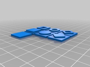 tátil rubiks cube telhas outros cubo de rubik adesivos 3d print model - Mito3D