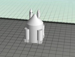 sand castle - Spielzeug Spiel Zubehör 3d print model - Mito3D