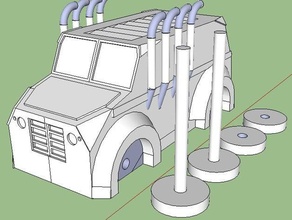monsta véhicules 3d print model - Mito3D