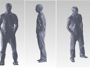 gary people dude full body guy human person pockets scan 3d print model - Mito3D