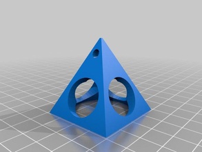 painters pyramid accessories 3d keychain necklace tinkercad 3d print model - Mito3D