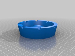 ashtray household supplies 3d kitchen openscad parametric 3d print model - Mito3D