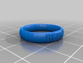 ring size 75 rings customized 3d print model - Mito3D