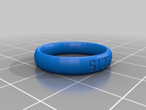 ring Größe 8 Ringe angepasst 3d print model - Mito3D